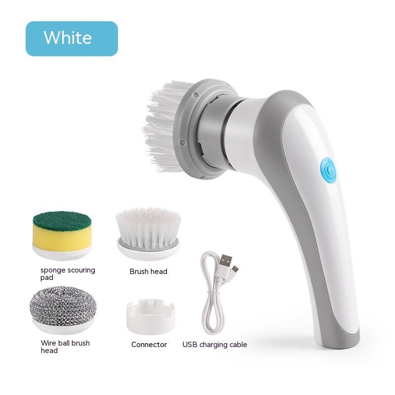 Electric Cleaning Brush – 4-in-1 Cordless Scrubber