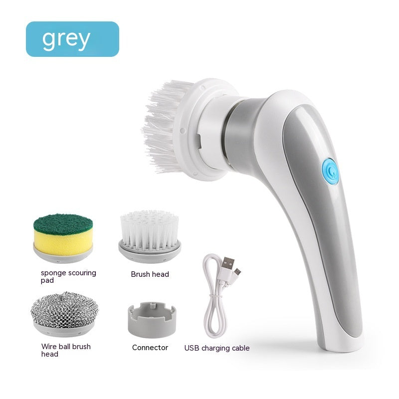 Electric Cleaning Brush – 4-in-1 Cordless Scrubber