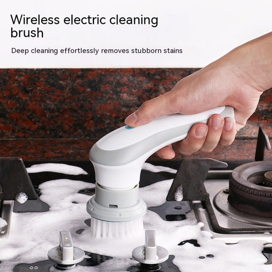 Electric Cleaning Brush – 4-in-1 Cordless Scrubber