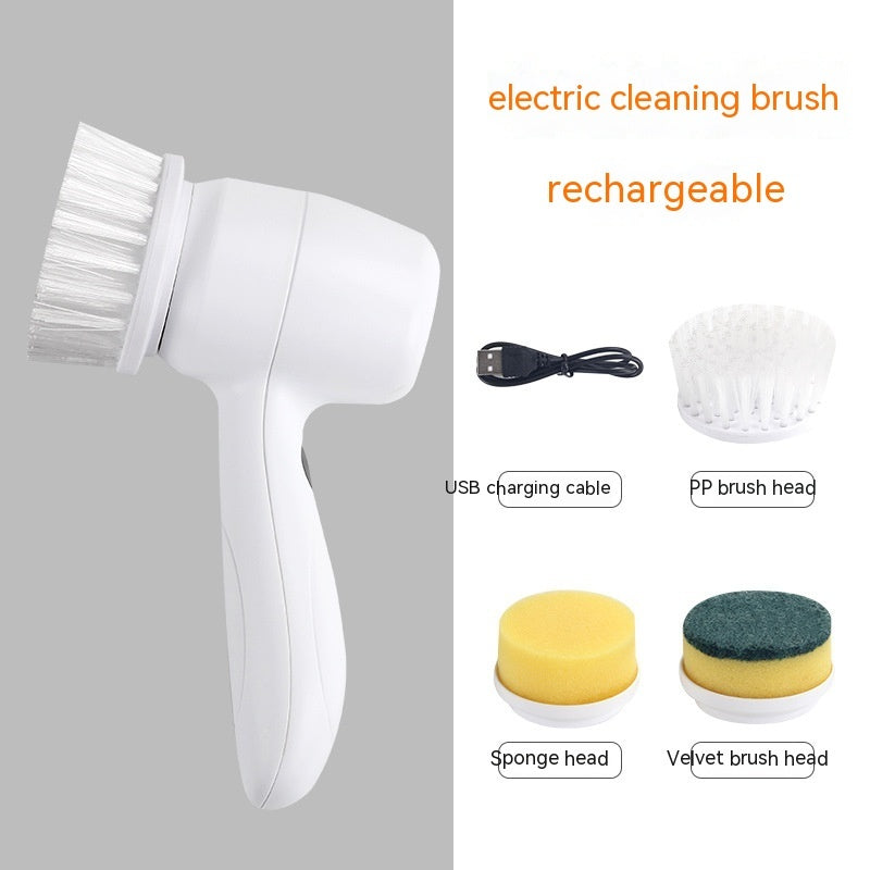 Electric Cleaning Brush – 4-in-1 Cordless Scrubber