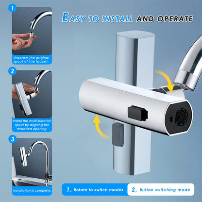 360° Rotating Waterfall Faucet Nozzle